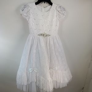 SWEETIE PIE ALL LACE CAP SLEEVE COMMUNION DRESS 7